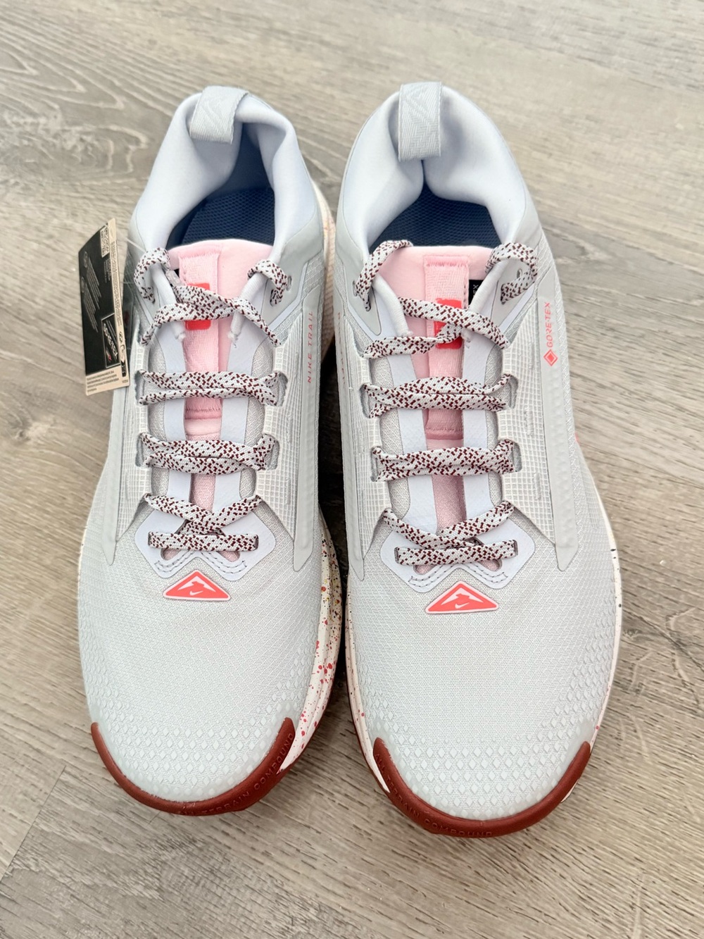 Nike Pegasus Trail 5 GORE-TEX 'Platinum Paint Splatter' Fq0912-007 Size 10.5